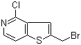 结构式 CAS# 209286-63-5, 2-溴甲基-4-氯噻吩并[3,2-c]吡啶