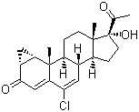 Cyproterone molecular structure (CAS 2098-66-0)