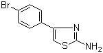 结构式 CAS# 2103-94-8, 2-氨基-4-(4-溴苯基)噻唑