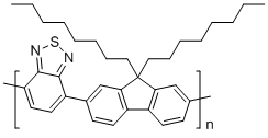 结构式 CAS# 210347-52-7, 9,9-二辛基芴-2,1,3-苯并噻二唑共聚物