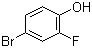 4-Bromo-2-fluorophenol molecular structure (CAS 2105-94-4)
