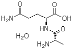 L-Alanyl-L-glutamine monohydrate molecular structure (CAS 210541-56-3)