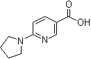 6-(Pyrrolidin-1-yl)nicotinic acid molecular structure (CAS 210963-95-4)