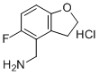 结构式 CAS# 2135600-87-0, （5-氟-2,3-二氢苯并呋喃-4-基）甲胺盐酸盐