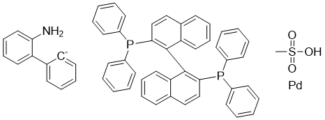 结构式 CAS# 2151915-22-7, rac-BINAP-钯-G3