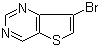 structure of CAS# 21586-25-4, 7-Bromothieno[3,2-d]pyrimidine