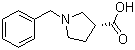 结构式 CAS# 216311-57-8, (3R)-1-苄基-3-吡咯烷羧酸