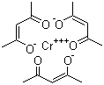 Chromium(III) acetylacetonate molecular structure (CAS 21679-31-2)