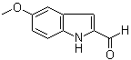 structure of CAS# 21778-81-4, 5-Methoxy-1H-indole-2-carboxaldehyde;5-Methoxy-2-formylindole; 5-Methoxyindole-2-carboxaldehyde