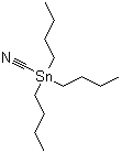 structure of CAS# 2179-92-2, Tributylstannanecarbonitrile;Tributylstannyl cyanide; Tributyltin cyanide; Cyanotributyltin; Tributylcyanostannane