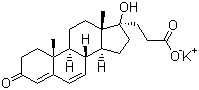 Potassium canrenoate molecular structure (CAS 2181-04-6)