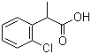 2-(2-氯苯基)丙酸分子结构 (CAS 2184-85-2)