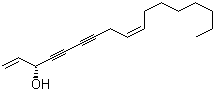 结构式 CAS# 21852-80-2, 镰叶芹醇