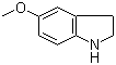 5-Methoxy-2,3-dihydroindoline molecular structure (CAS 21857-45-4)