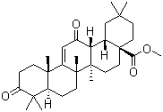 结构式 CAS# 218600-50-1, 3,12-二氧代齐墩果-9(11)-烯-28-酸甲酯