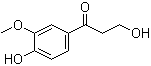 结构式 CAS# 2196-18-1, 3,4'-二羟基-3'-甲氧基苯丙酮