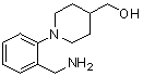 1-[2-(Aminomethyl)phenyl]-4-piperidinyl]methanol molecular structure (CAS 220060-79-7)