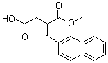 (S)-2-(2-Naphthylmethyl)succinic acid 1-methyl ester molecular structure (CAS 220497-75-6)