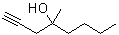 4-Methyl-4-hydroxy-1-octyne molecular structure (CAS 22128-43-4)