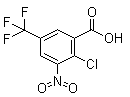 2-Chloro-3-nitro-5-(trifluoromethyl)benzoic acid molecular structure (CAS 22227-59-4)