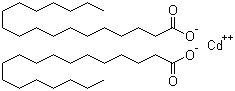 硬脂酸镉分子结构 (CAS 2223-93-0)