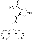 (2S)-4-Oxo-1,2-pyrrolidinedicarboxylic acid 1-(9H-fluoren-9-ylmethyl) ester molecular structure (CAS 223581-83-7)