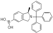 [(1R)-2,3-Dihydro-1-methyl-2-(triphenylmethyl)-1H-isoindol-5-yl]boronic acid molecular structure (CAS 223595-19-5)