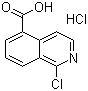 1-Chloroisoquinoline-5-carboxylic acid hydrochloride molecular structure (CAS 223671-54-3)