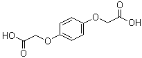 structure of CAS# 2245-53-6, Hydroquinone-O,O'-diacetic acid;Benzene-1,4-bis(oxydiacetic acid); Benzene-1,4-dioxydiacetic acid; NSC 163333