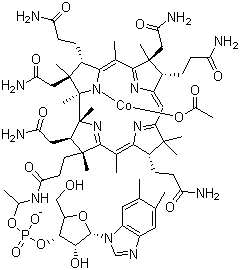结构式 CAS# 22465-48-1, 羟钴胺醋酸盐