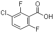 structure of CAS# 225104-76-7, 3-Chloro-2,6-difluorobenzoic acid