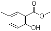 结构式 CAS# 22717-57-3, 5-甲基水杨酸甲酯; 5-甲基-2-羟基苯甲酸甲酯