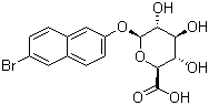 6-Bromo-2-naphthalenyl beta-D-glucopyranosiduronic acid molecular structure (CAS 22720-35-0)