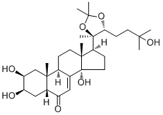 Ecdysterone 20,22-monoacetonide molecular structure (CAS 22798-96-5)