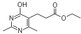4-Hydroxy-2,6-dimethyl-5-pyrimidinepropionic acid ethyl ester molecular structure (CAS 22814-29-5)