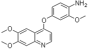 4-[(6,7-Dimethoxyquinolin-4-yl)oxy]-2-methoxyaniline molecular structure (CAS 228559-85-1)