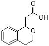 3,4-Dihydro-1H-2-benzopyran-1-acetic acid molecular structure (CAS 22901-11-7)