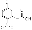 结构式 CAS# 22908-28-7, 5-氯-2-硝基苯乙酸