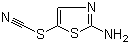 结构式 CAS# 23056-10-2, 5-硫代氰酸基噻唑-2-基胺; 2-氨基噻唑-5-基硫氰酸酯