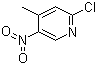 2-Chloro-4-methyl-5-nitropyridine molecular structure (CAS 23056-33-9)