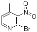 2-Bromo-4-methyl-3-nitropyridine molecular structure (CAS 23056-45-3)