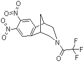 structure of CAS# 230615-59-5, 2,3,4,5-Tetrahydro-7,8-dinitro-3-(trifluoroacetyl)-1,5-methano-1H-3-benzazepine;1-(4,5-Dinitro-10-azatricyclo[6.3.1.0]dodeca-2,4,6-trien-10-yl)-2,2,2-trifluoroethanone