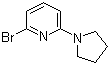 structure of CAS# 230618-41-4, 2-Bromo-6-pyrrolidin-1-ylpyridine