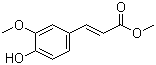 Methyl 4-hydroxy-3-methoxycinnamate molecular structure (CAS 2309-07-1)