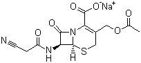 Cefacetrile sodium molecular structure (CAS 23239-41-0)