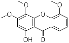 1-Hydroxy-3,4,5-trimethoxyxanthone molecular structure (CAS 23251-63-0)