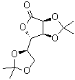 2,3:5,6-二-O-(1-甲基亚乙基)-D-塔洛糖酸 gamma-内酯分子结构 (CAS 23262-80-8)