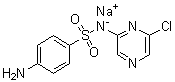 4-Amino-N-(6-chloro-2-pyrazinyl)benzenesulfonamide sodium salt molecular structure (CAS 23307-72-4)