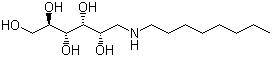 N-Octyl-D-glucamine molecular structure (CAS 23323-37-7)