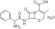 Cephalexin monohydrate molecular structure (CAS 23325-78-2)
